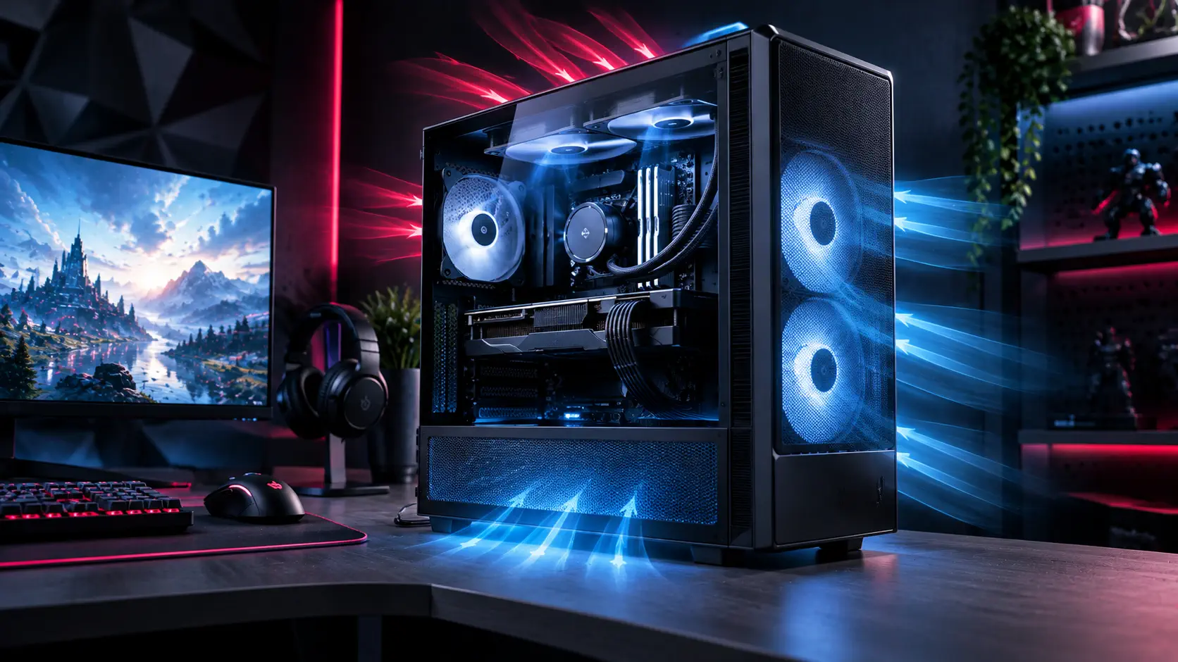 NZXT H5 Flow PC case review key art