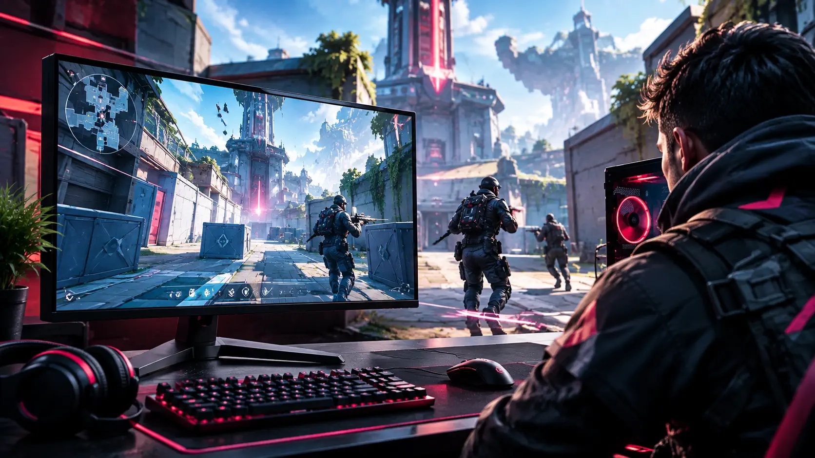 Valorant free-to-play tactical shooter key art